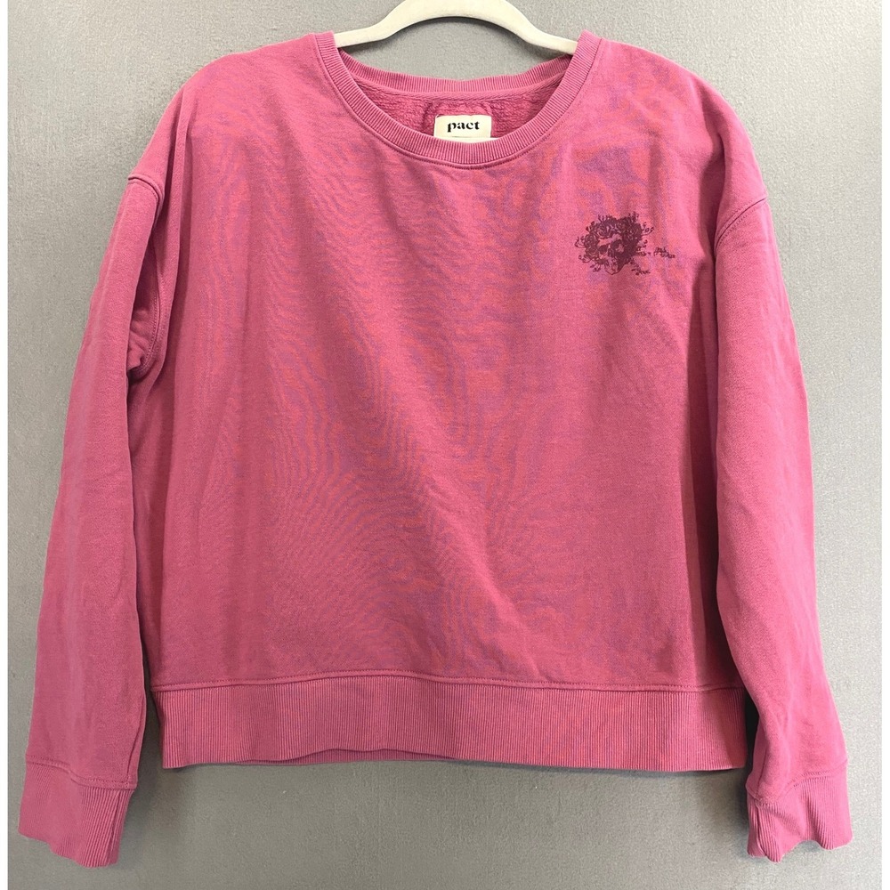 Pact X Grateful Dead Berry Organic Cotton French Terry Graphic Sweatshirt Medium